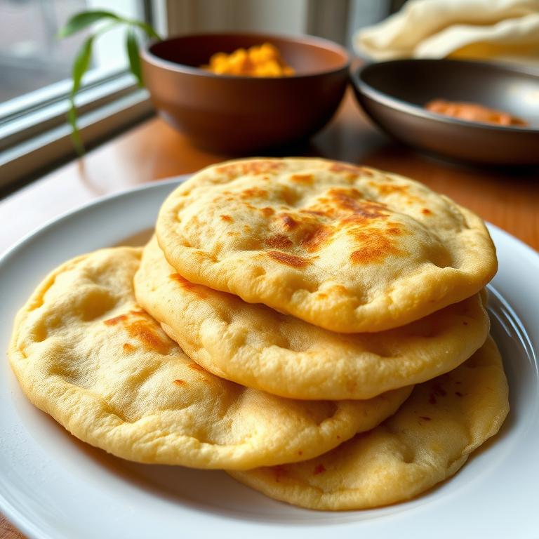 Luchi (Puffed Fried Bread)