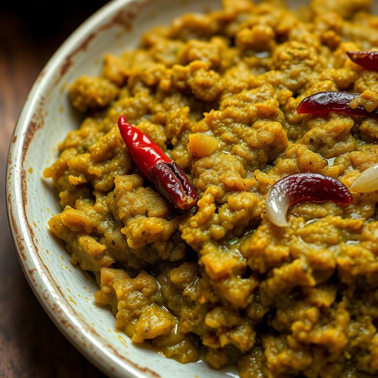 Data Bharta (Amaranth Stem Mash) by Maya's Khabar Ghor