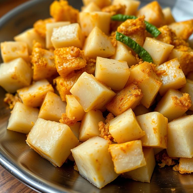 Kochu Bhaji (Taro Stir-fry) by Maya's Khabar Ghor