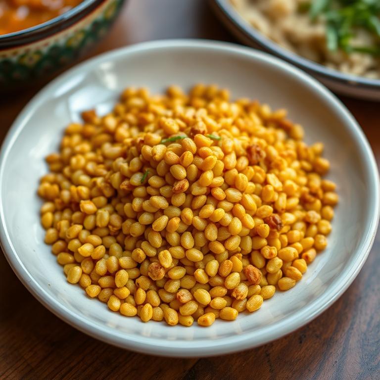 Bhaja Mug Dal (Roasted Moong) by Maya's Khabar Ghor
