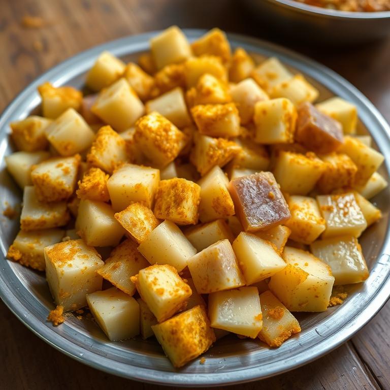Kochu Bhaji (Taro Stir-fry) by Nusrat's Home Food