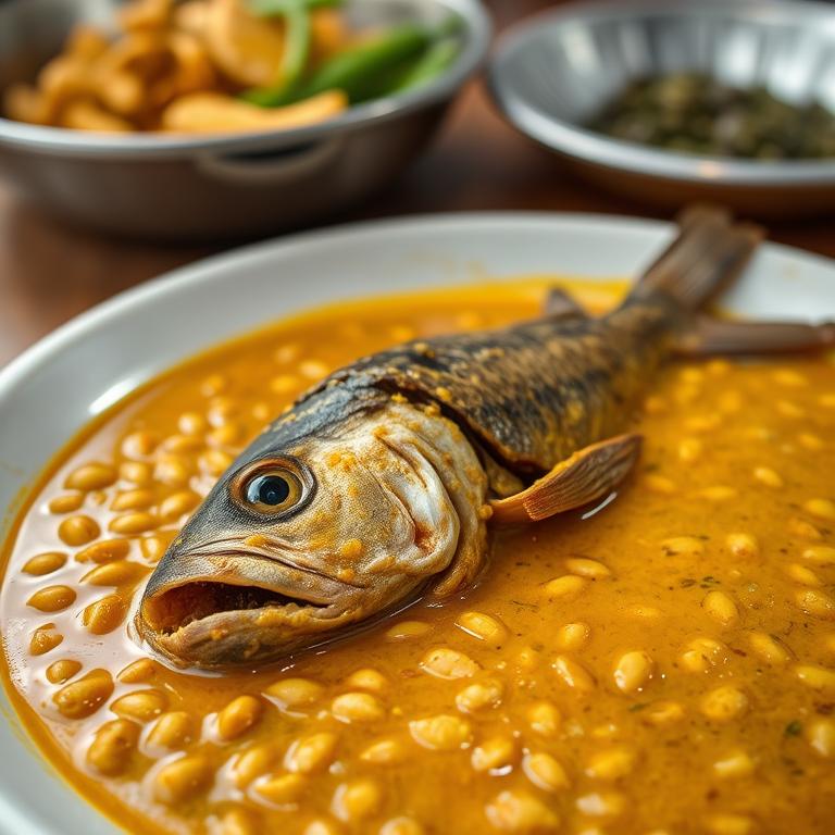 Masoor Dal with Fish Head by Parul's Samudrik Ranna