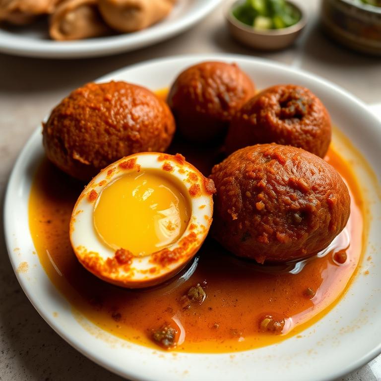 Dim Bhuna (Spiced Egg) by Rumi's Ranna Ghor