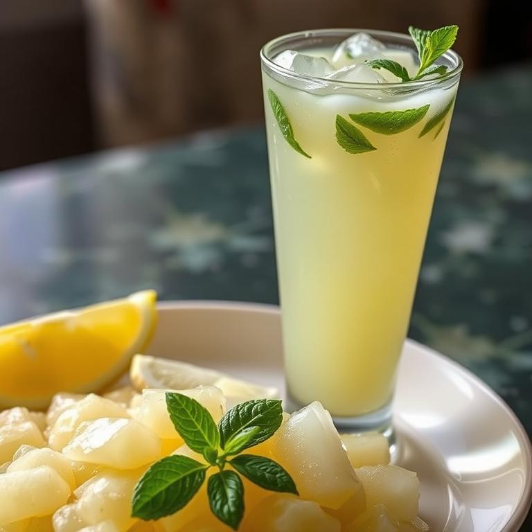 Lebu Pani (Lemon Mint Sherbet) by Rumi's Ranna Ghor