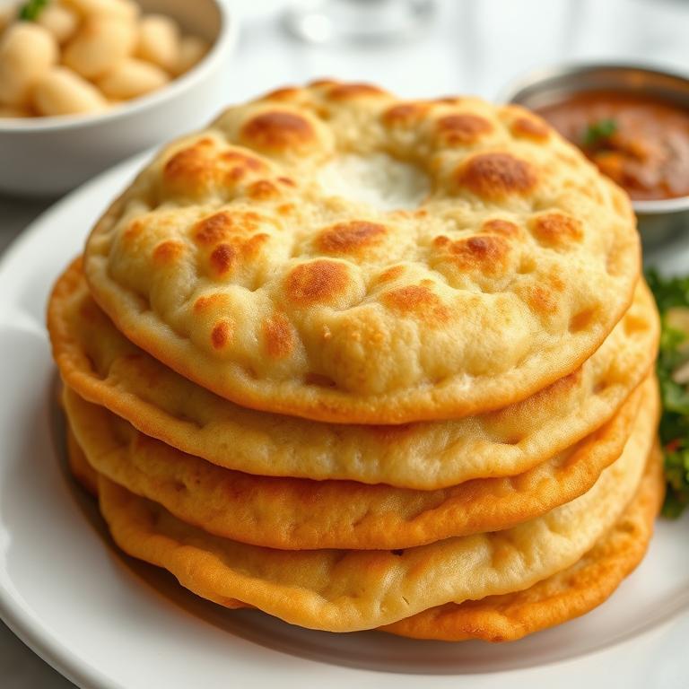 Luchi (Puffed Fried Bread)