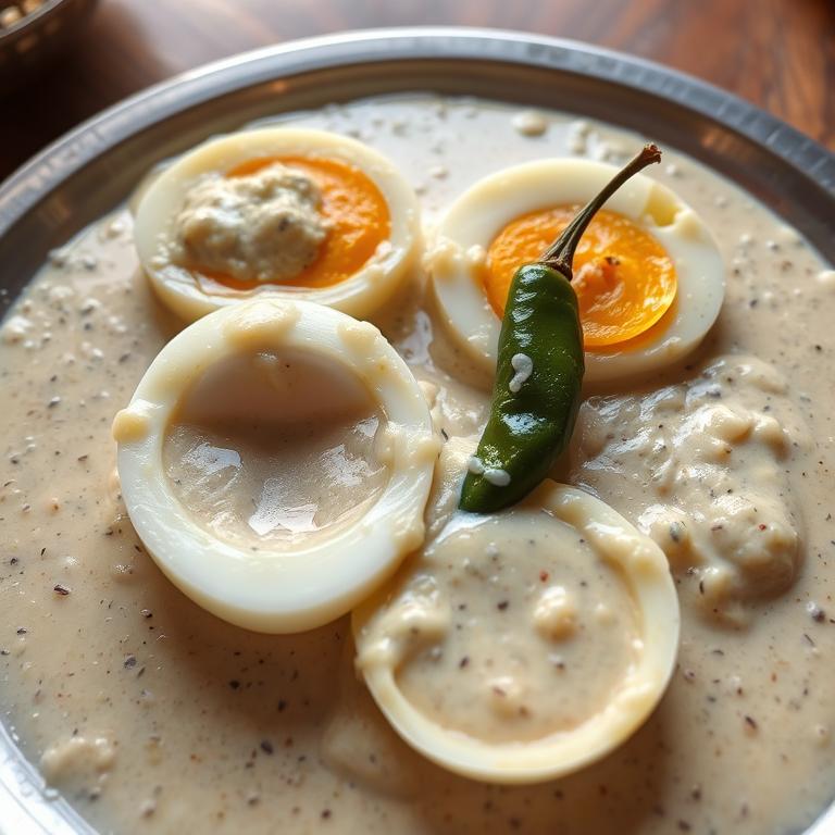Dim Posto (Egg in Poppy Paste)
