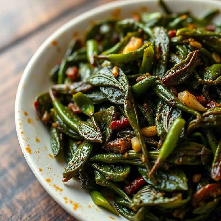 Shak Bhaji (Leafy Greens) by Taslima's Hashi Ranna
