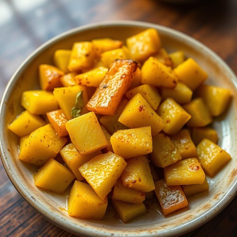 Aloo Bhaji (Potato Stir-fry) by Tasnim's Home Kitchen