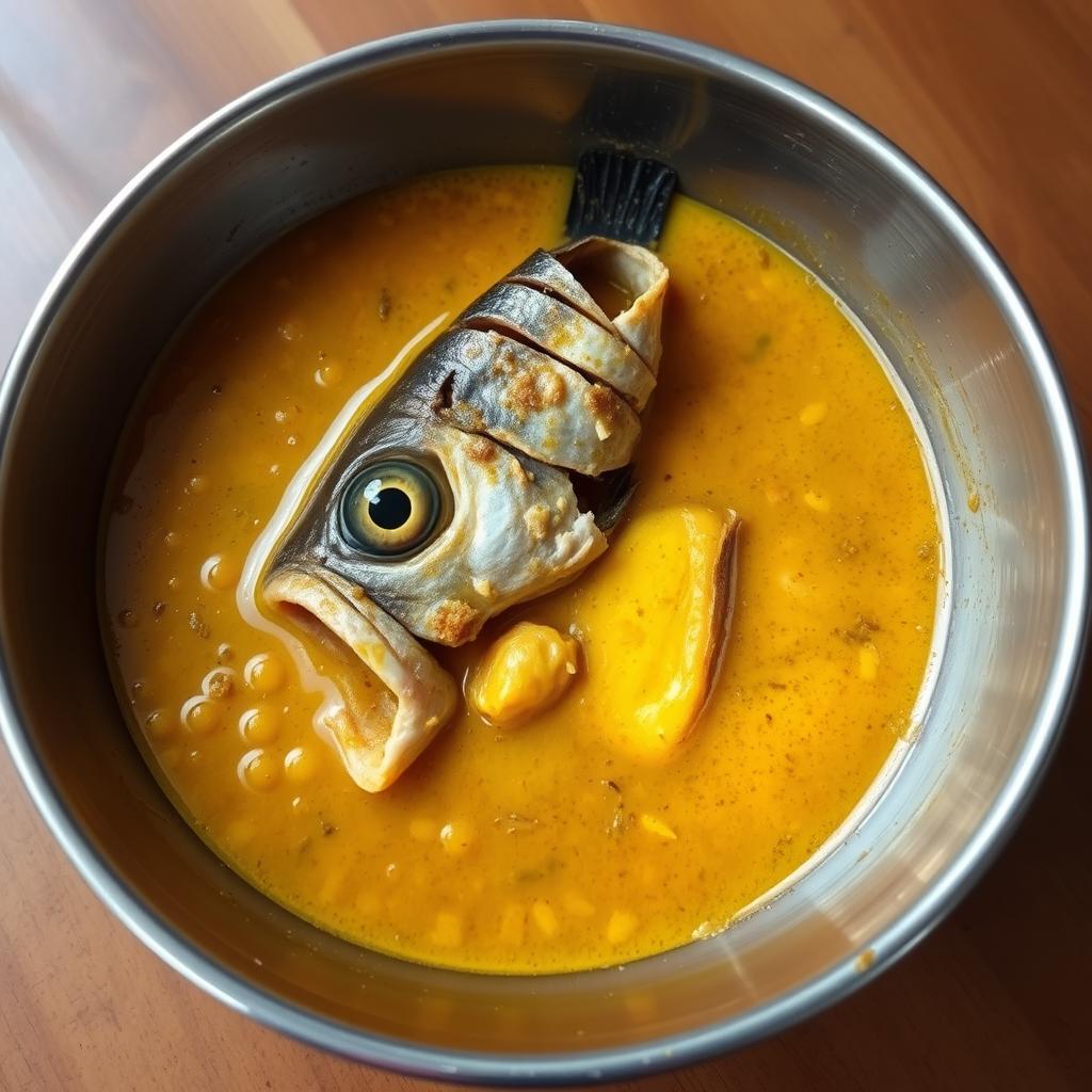 Masoor Dal with Fish Head