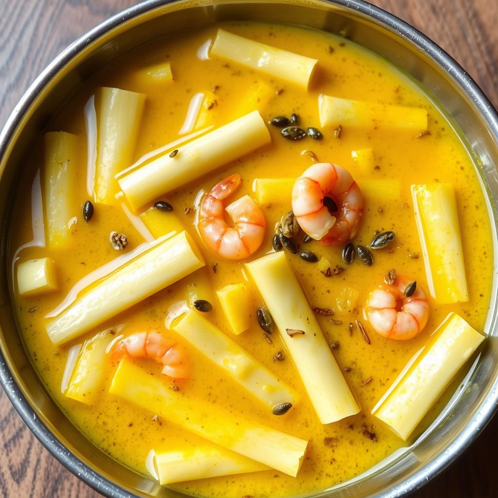 Kachu Loti Chochchori (Taro Stem Stew)