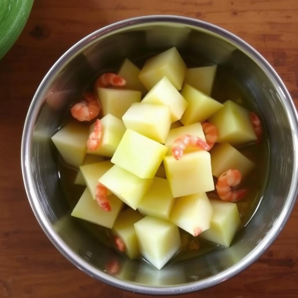 Lau Chingri (Gourd with Shrimp)