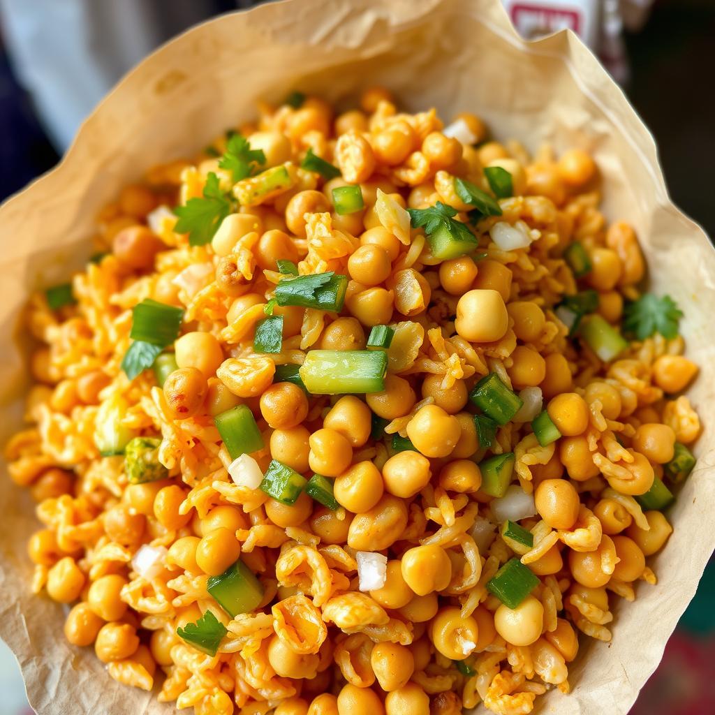 Jhal Muri (Spicy Puffed Rice Mix)