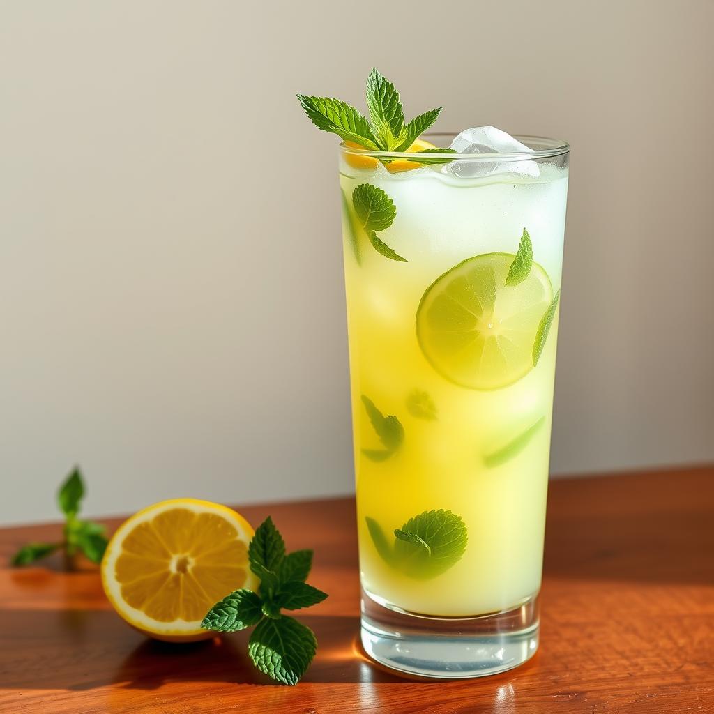 Lebu Pani (Lemon Mint Sherbet)